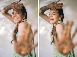 Bride-to-be Kajal Aggarwal looks stunning in Anita Dongre ensemble as she shares pictures from her mehendi ceremony