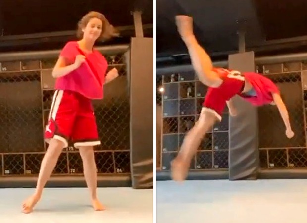 Disha Patani aces the butterfly kick in her latest video Disha Patani aces the butterfly kick in her latest video
