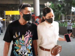 Gauahar Khan and Zaid Darbar spotted at Airport