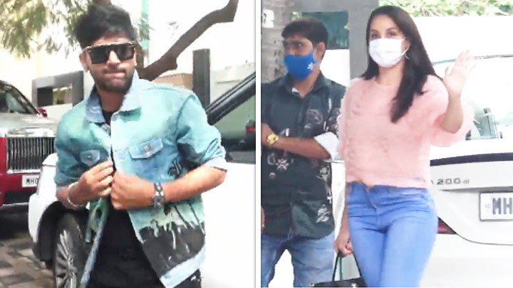Guru Randhawa and Nora Fatehi spotted at T-Series office