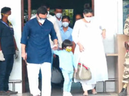 Kareena, Saif and Taimur spotted at Airport