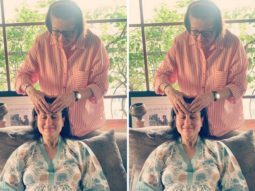 Mom-to-be Kareena Kapoor Khan is all smiles as she gets a head massage from her mother Babita