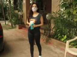 Nushrat Bharucha spotted at Kwan office Andheri