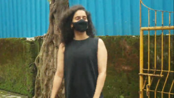 Sanya Malhotra spotted at Juhu