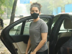Sanya Malhotra spotted at Juhu