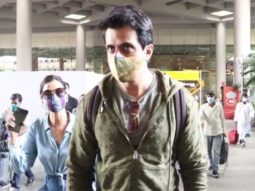 Sonu Sood snapped with his wife at the airport