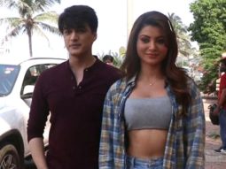 Urvashi Rautela and Mohsin Khan spotted on location in Bandra