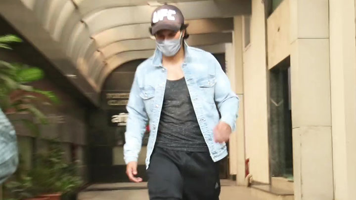 Varun Dhawan spotted at gym in Bandra