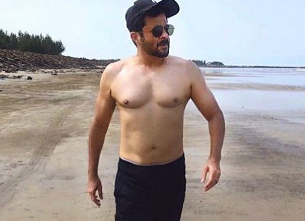Anil Kapoor shares shirtless pictures of him walking on the beach; flaunts his body in style