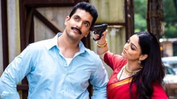 Sandeepa Dhar points a gun at Angad Bedi, says only she can shoot him