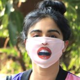 Adah Khan’s quirky mask with red parted lips gets heads turning