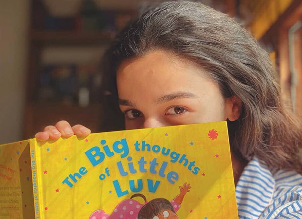 Alia Bhatt enjoys Karan Johar’s book The Big Thoughts of Little Luv before heading for shoot