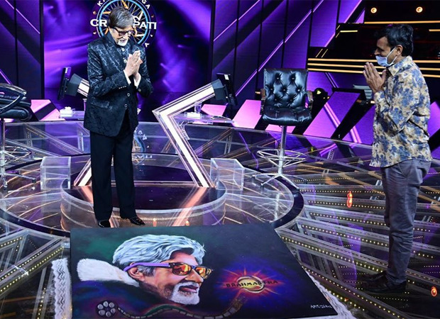Amitabh Bachchan thanks a fan who gifted him a rangoli to commemorate 51 years in the industry on KBC