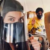 Diana Penty and Sidharth Malhotra wear face shields and show what it’s like flying in COVID-19 times