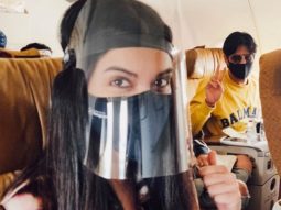 Diana Penty and Sidharth Malhotra wear face shields and show what it’s like flying in COVID-19 times