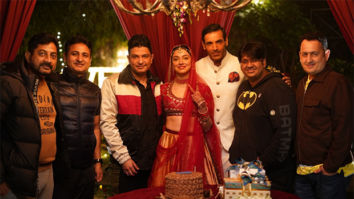 Divya Khosla Kumar celebrates her birthday on Satyameva Jayate 2 set with John Abraham, Bhushan Kumar & Milap Zaveri