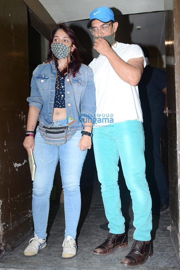 Photos: Aamir Khan and Ira Khan snapped at PVR in Juhu Photos: Aamir Khan and Ira Khan snapped at PVR in Juhu