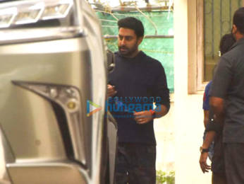 Photos: Abhishek Bachchan snapped at a dubbing studio in Juhu