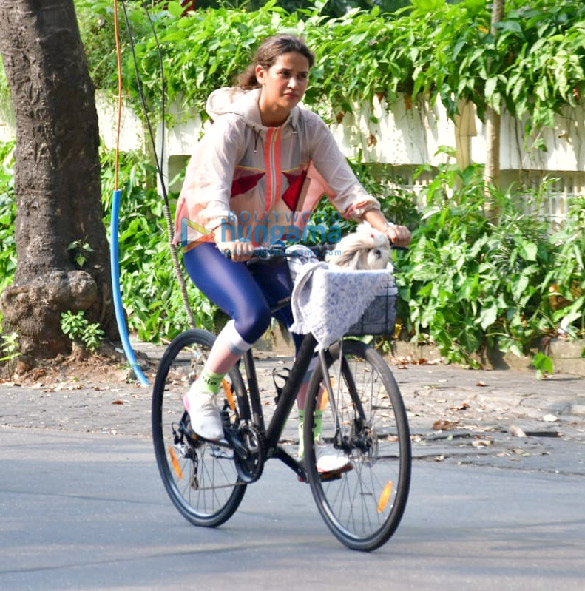 photos aisha sharma spotted cycling in bandra 1