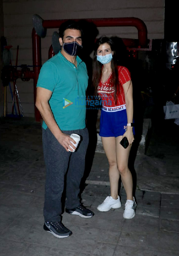 Photos: Arbaaz Khan and Giorgia Andriani snapped in Bandra Photos: Arbaaz Khan and Giorgia Andriani snapped in Bandra