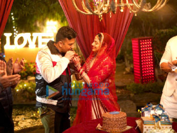 Photos: Divya Khosla Kumar celebrates her birthday on the sets of Satyameva Jayate 2 with Bhushan Kumar, John Abraham and Milap Zaveri!