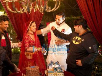 Photos: Divya Khosla Kumar celebrates her birthday on the sets of Satyameva Jayate 2 with Bhushan Kumar, John Abraham and Milap Zaveri!