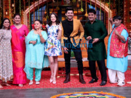 Photos: Divya Khosla Kumar promotes her song Teri Aankhon Mein on The Kapil Sharma Show with Darshan Raval