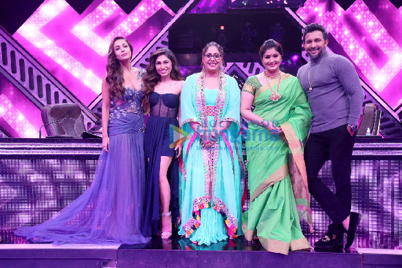 photos malaika arora remo dsouza and team snapped on sets of the judges challenge episode of indias best dancer 3