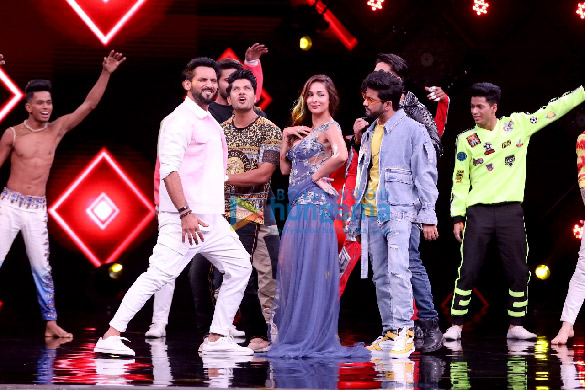 photos malaika arora remo dsouza and team snapped on sets of the judges challenge episode of indias best dancer 7