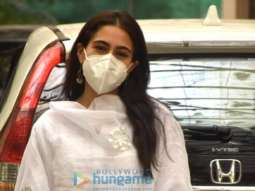 Photos: Sara Ali Khan and Abhishek Bachchan snapped at dubbing studio in Juhu