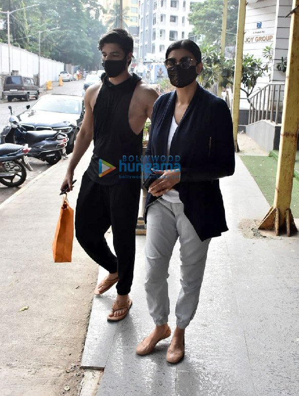 photos sushmita sen spotted at a bandra salon with boyfriend rohman shawl 1