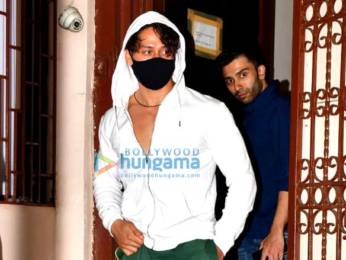Photos: Tiger Shroff and Disha Patani spotted at dubbing studio