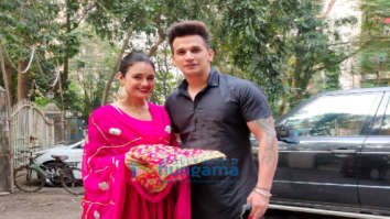 Photos: Yuvika Chaudhary and Prince Narula snapped celebrating Karva Chauth