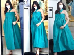 Pregnant Anushka Sharma glows in green gown, starts shooting for an ad!