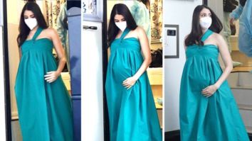 Pregnant Anushka Sharma glows in green gown, starts shooting for an ad!