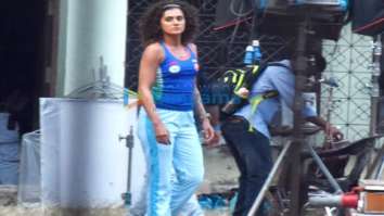 On the sets of the movie Rashmi Rocket
