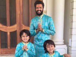 Riteish Deshmukh recycles his mother’s old saree to make Diwali outfits for himself and his kids