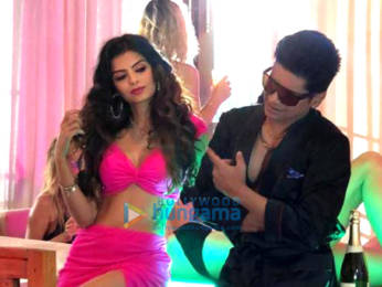 Shaan and Sonali Raut snapped during 'Sniper' song shoot