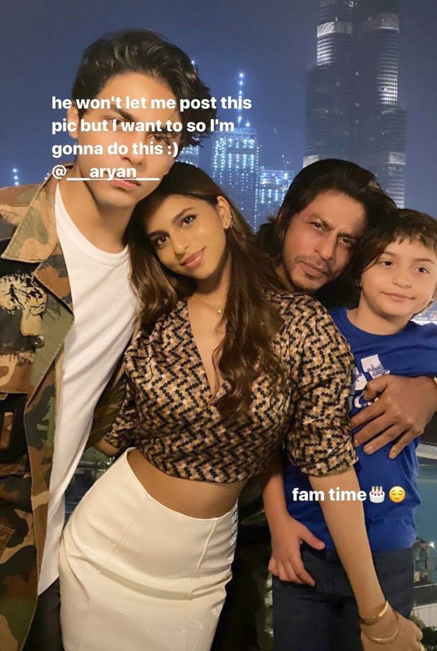 Suhana Khan shares photos from Shah Rukh Khan’s birthday celebrations in Dubai, Aryan Khan won’t let her post family picture