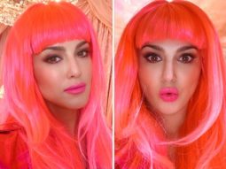 Sunny Leone goes glam sporting pink wig during a song shoot