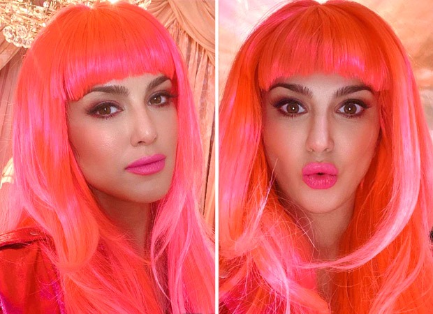 Sunny Leone goes glam sporting pink wig during a song shoot Sunny Leone goes glam sporting pink wig during a song shoot