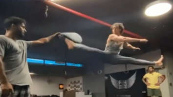 Tiger Shroff practices perfecting tornado kick several times, his sister Krishna jokes he is ‘weak’