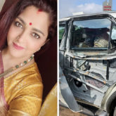 Khushbu Sundar met with an accident after a tanker hit her car; escapes unhurt