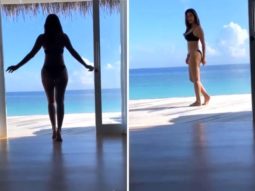 Watch: Sophie Choudry walks straight into ‘paradise’ in style