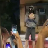 VIDEO: Ranveer Singh addresses fans from the roof of his car; gestures the crowd gathered to sanitize and maintain hygiene