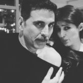 Twinkle Khanna says Akshay Kumar makes her heart hum a happy song as they twin in a cold shoulder top