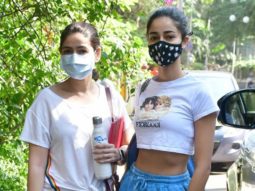 Ananya Panday & Bhavna Panday snapped at a salon in Bandra