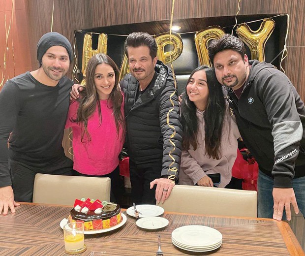 Anil Kapoor celebrates his 64th birthday with Jug Jugg Jeeyo cast Varun Dhawan, Kiara Advani, Prajakta Koli, Raj Mehta