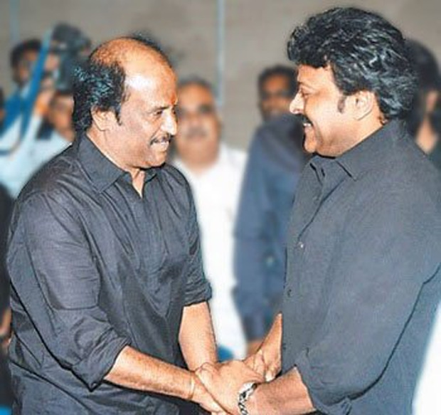 Chiranjeevi shares a picture with Rajinikanth on his 70th birthday, wishes success for taking political route