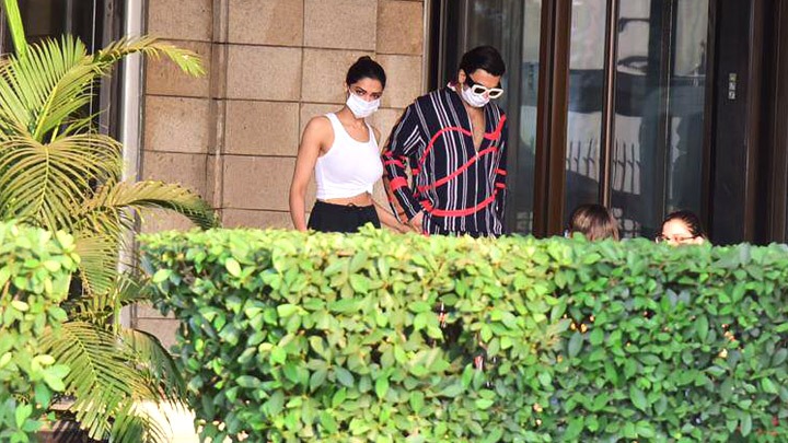 Deepika Padukone and Ranveer Singh spotted at Taj Hotel Colaba